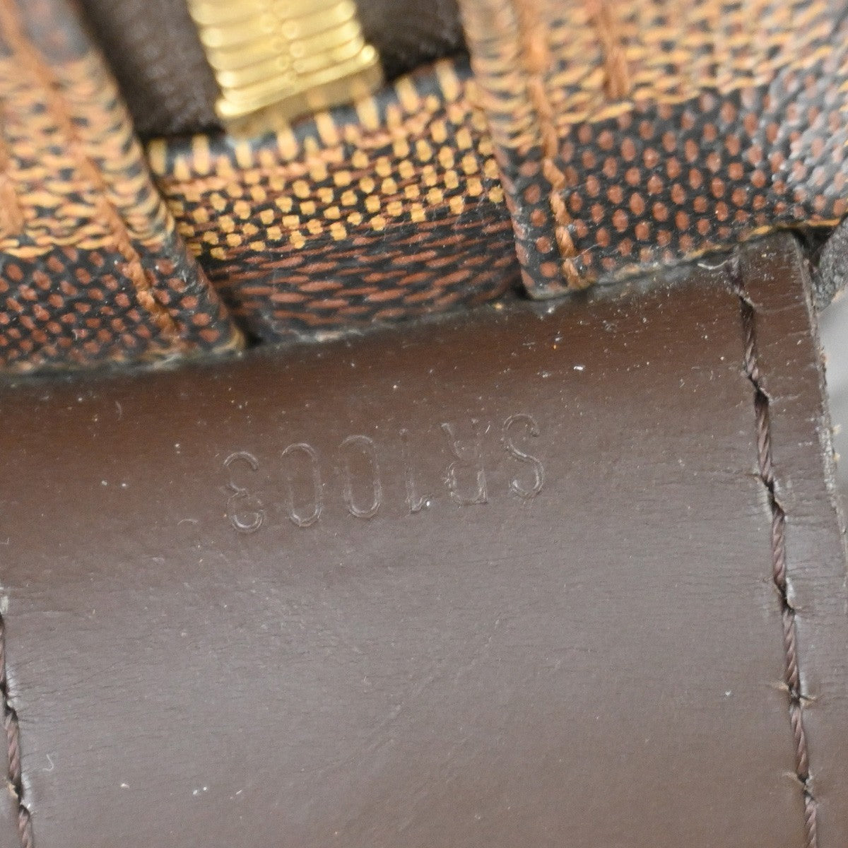 Louis Vuitton Naviglio Damier Brown Canvas Handbag (Pre-Owned)