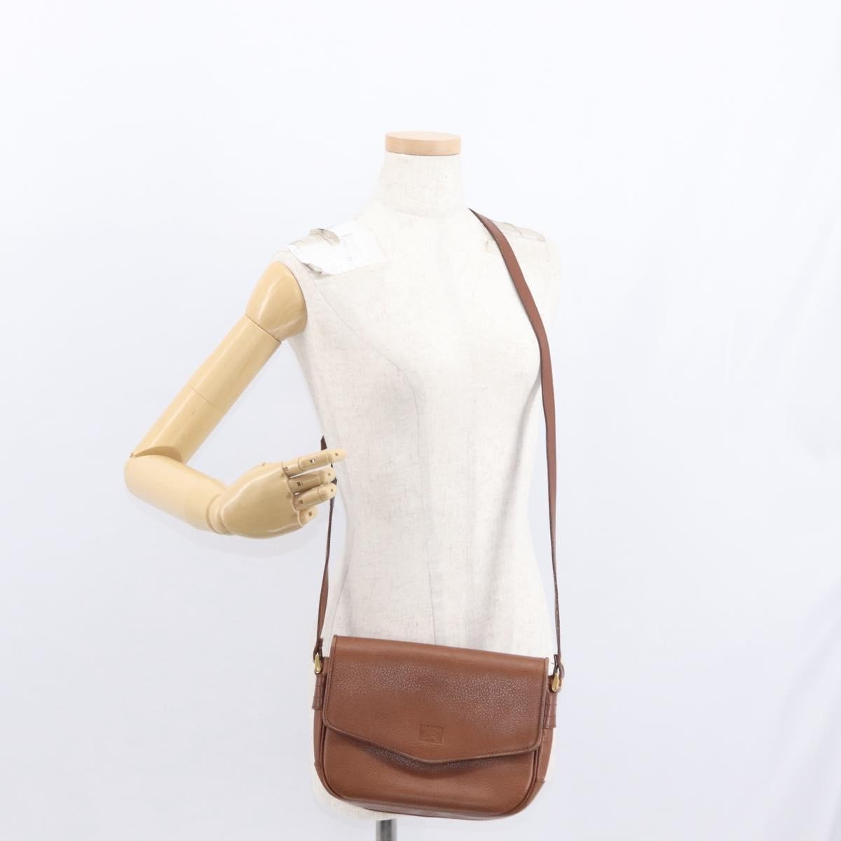 Burberry Vintage Leather Brown Leather Shoulder Bag Bag (Pre-Owned)