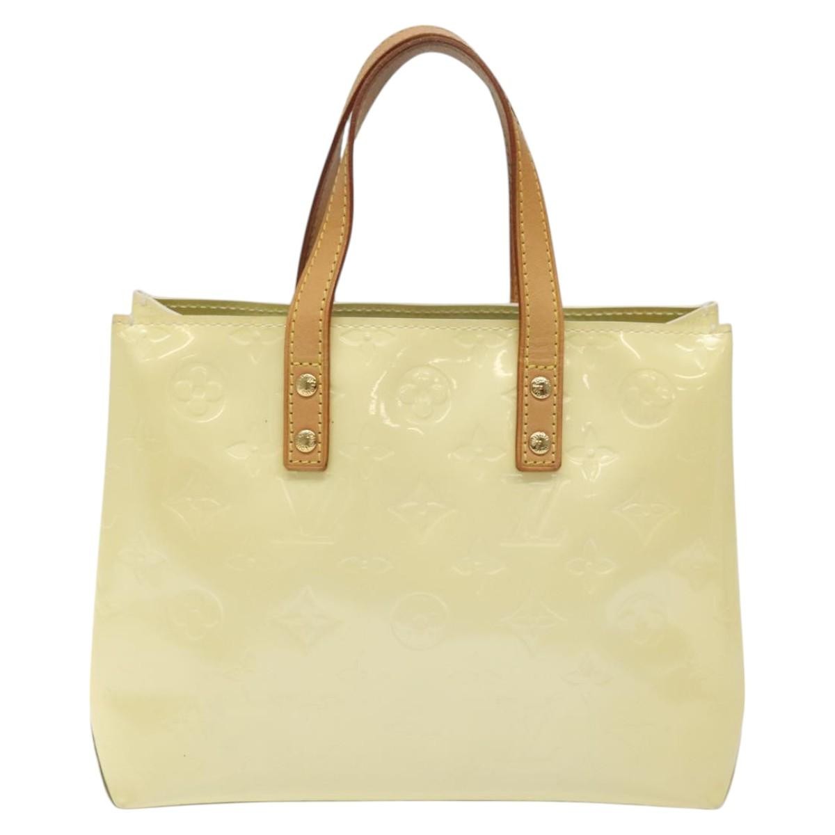 Louis Vuitton Reade Monogram Vernis Beige Patent_Leather Handbag (Pre-Owned)