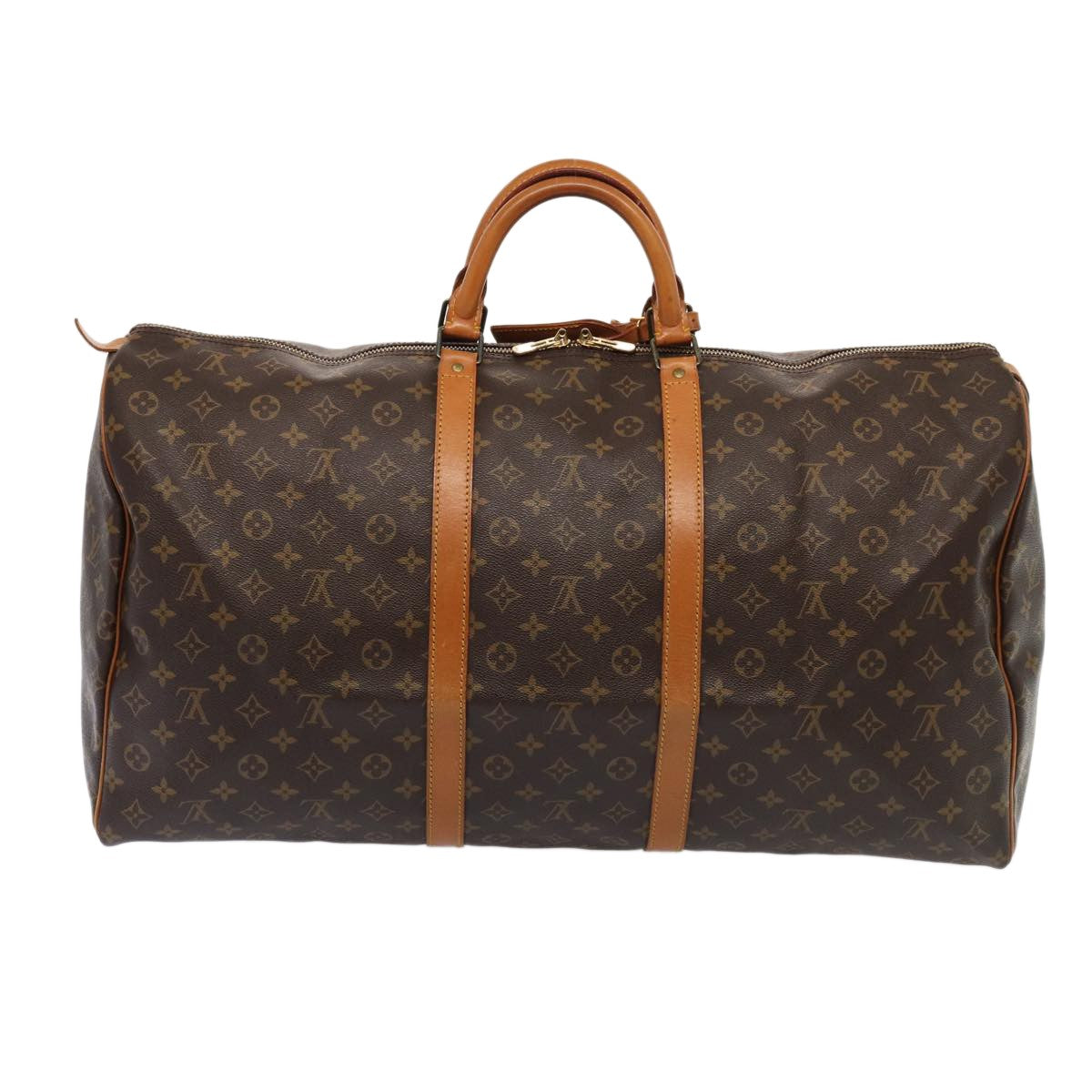 Louis Vuitton Keepall Monogram Canvas Brown Canvas Travel Bag Bag (Pre-Owned)