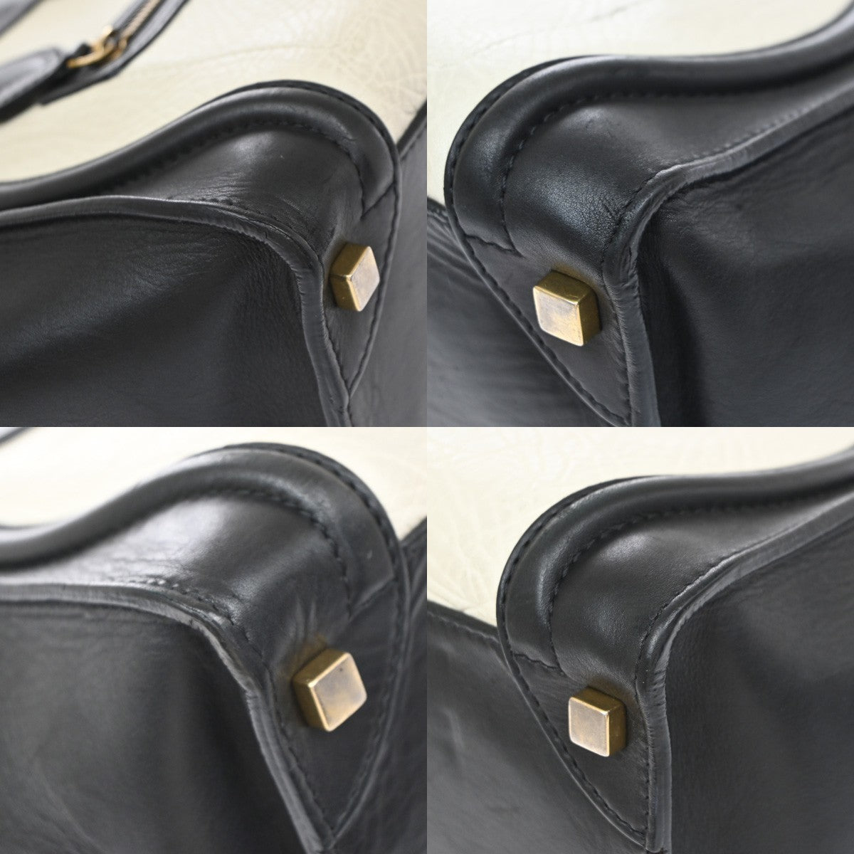 Celine Bicolor Luggage Leather Black Leather Tote Bag Bag (Pre-Owned)