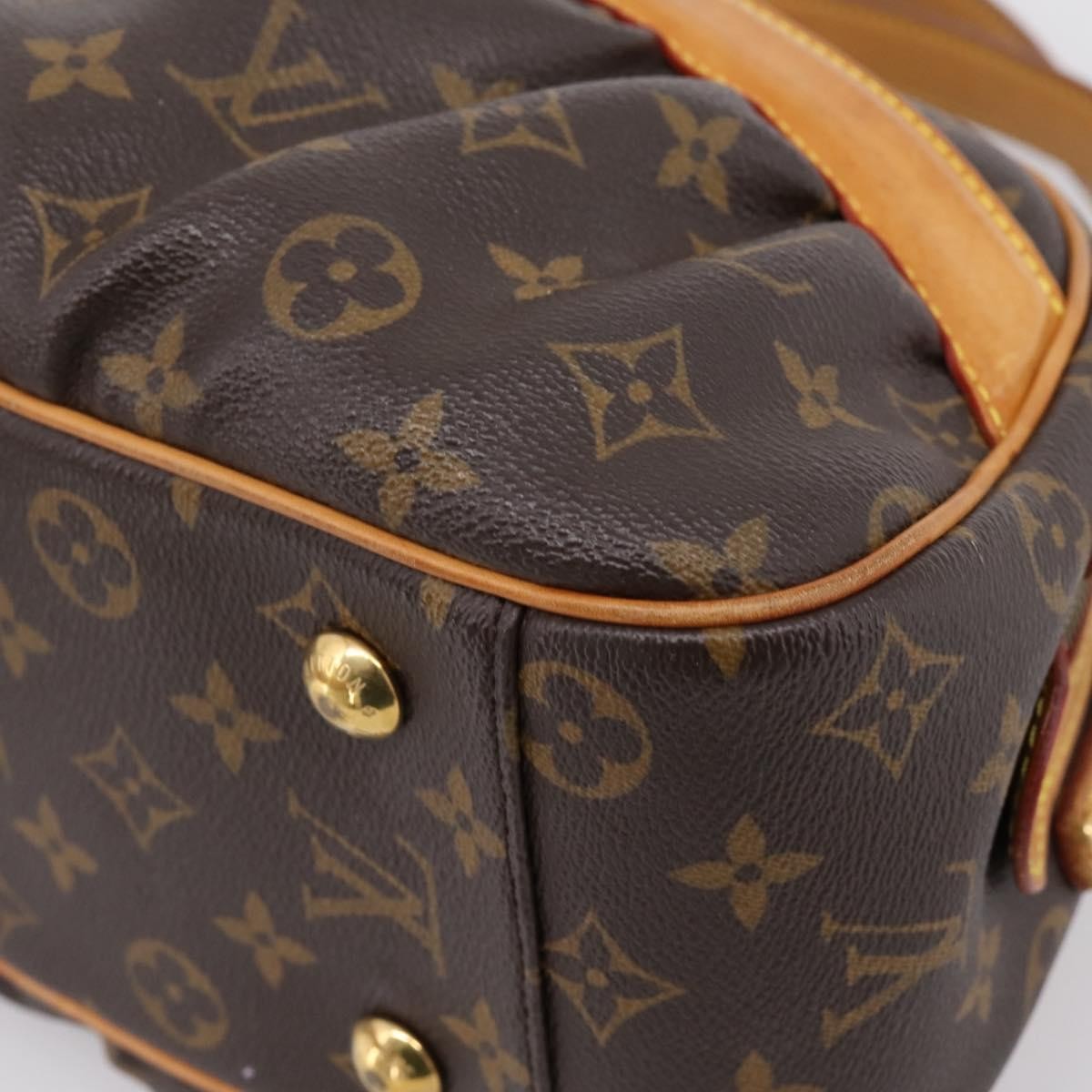 Louis Vuitton Clara Handbag Monogram Canvas Brown Canvas Handbag (Pre-Owned)