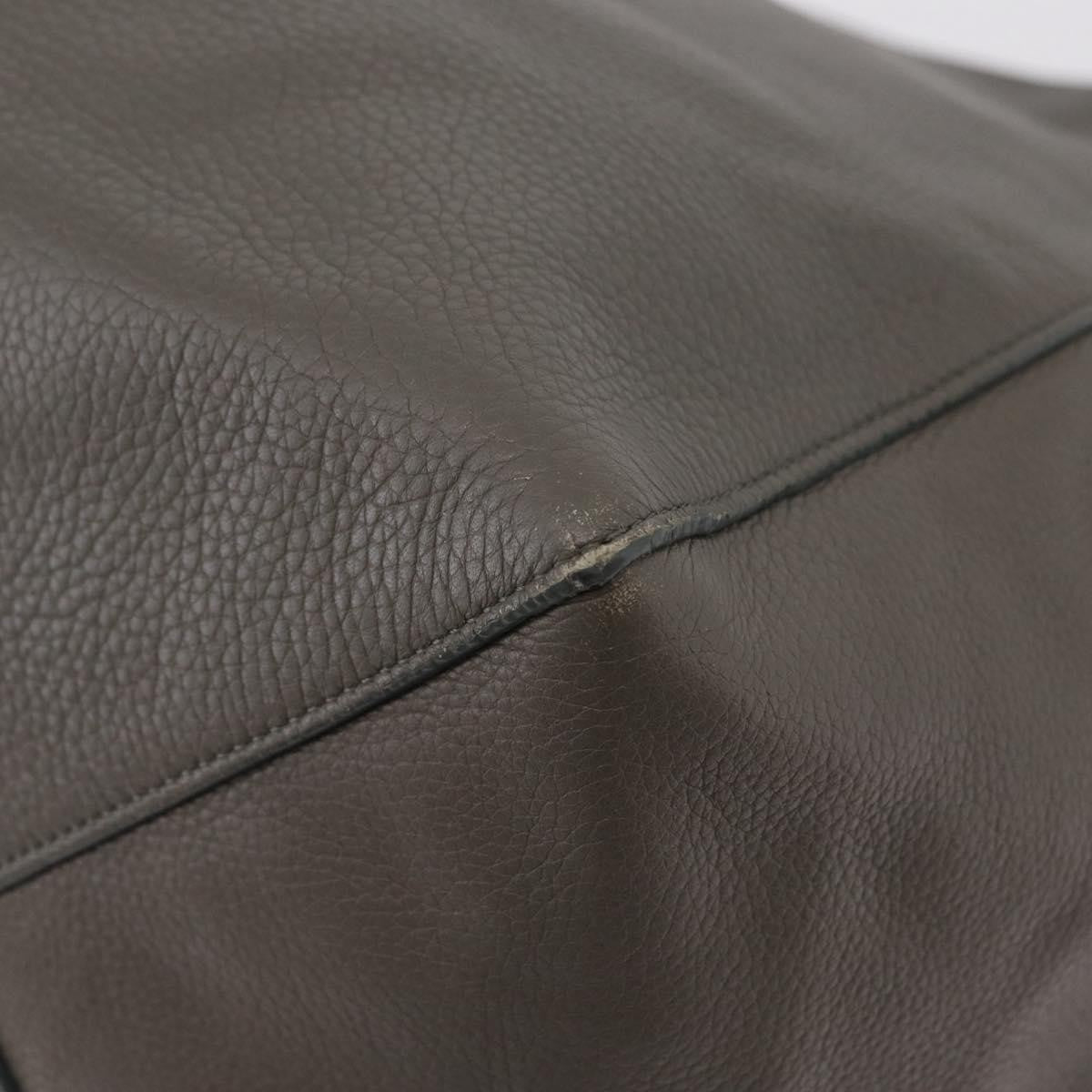 Celine Phantom Cabas Leather Gray Leather Tote Bag Bag (Pre-Owned)