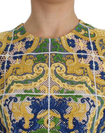 Dolce & Gabbana Majolica Embroidered Sleeveless Women's Elegance