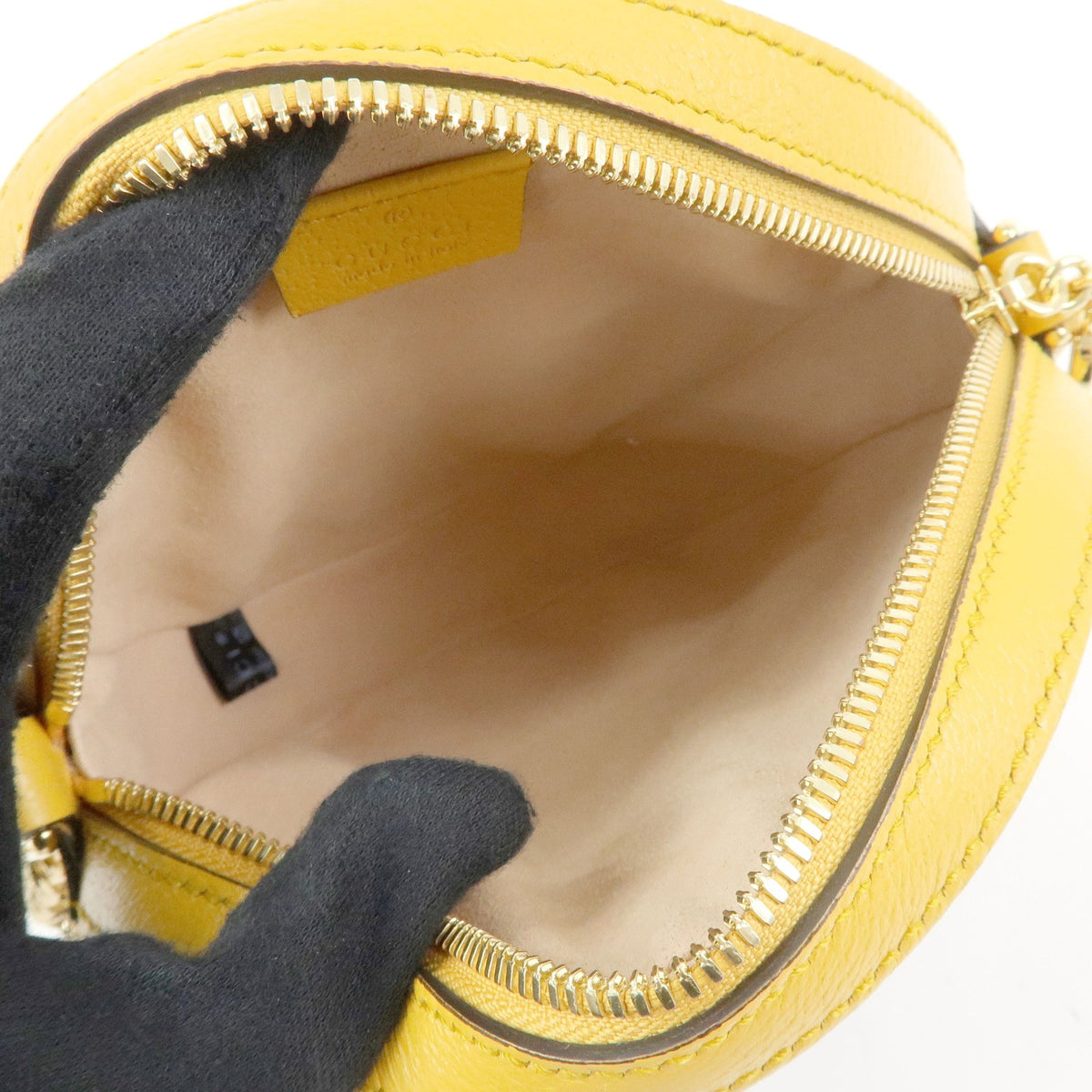 Gucci Ophidia Round Flora Gg Coated Canvas Yellow Leather Shoulder Bag Bag (Pre-Owned)