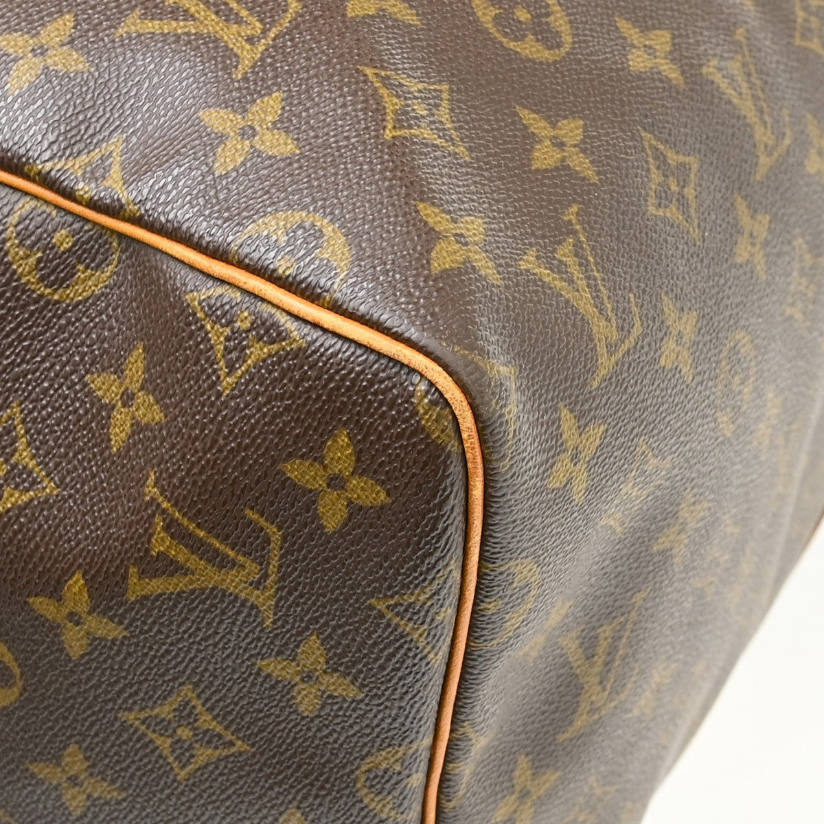 Louis Vuitton Keepall Monogram Brown Canvas Travel Bag Bag (Pre-Owned)