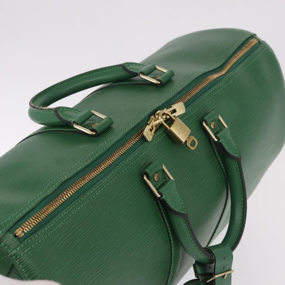 Louis Vuitton Keepall Epi Leather Green Leather Travel Bag Bag (Pre-Owned)
