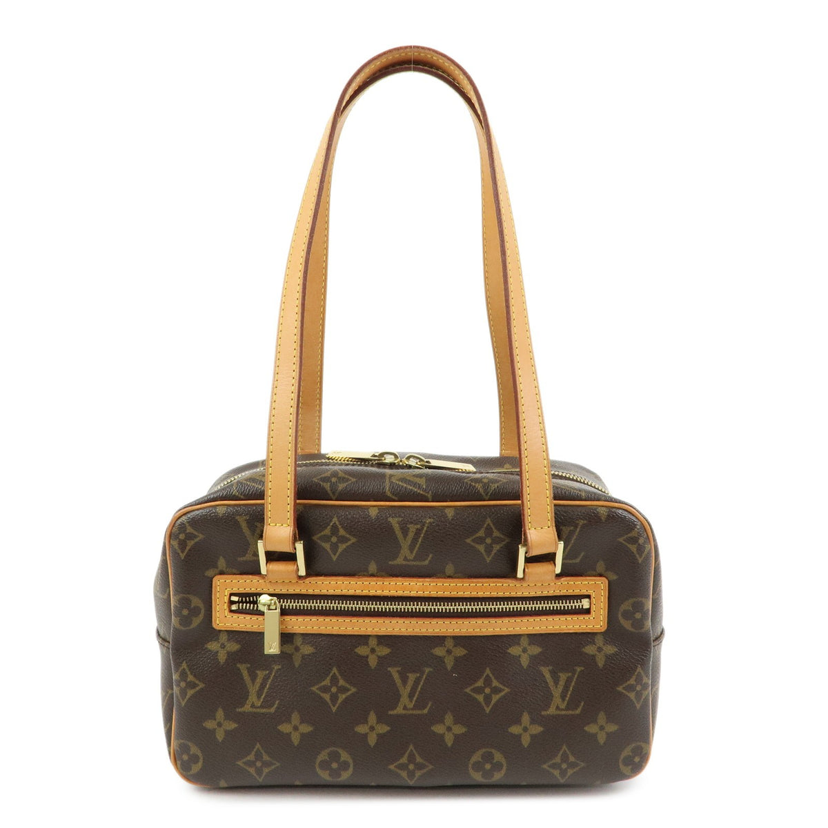 Louis Vuitton Cite Monogram Canvas Brown Canvas Handbag (Pre-Owned)