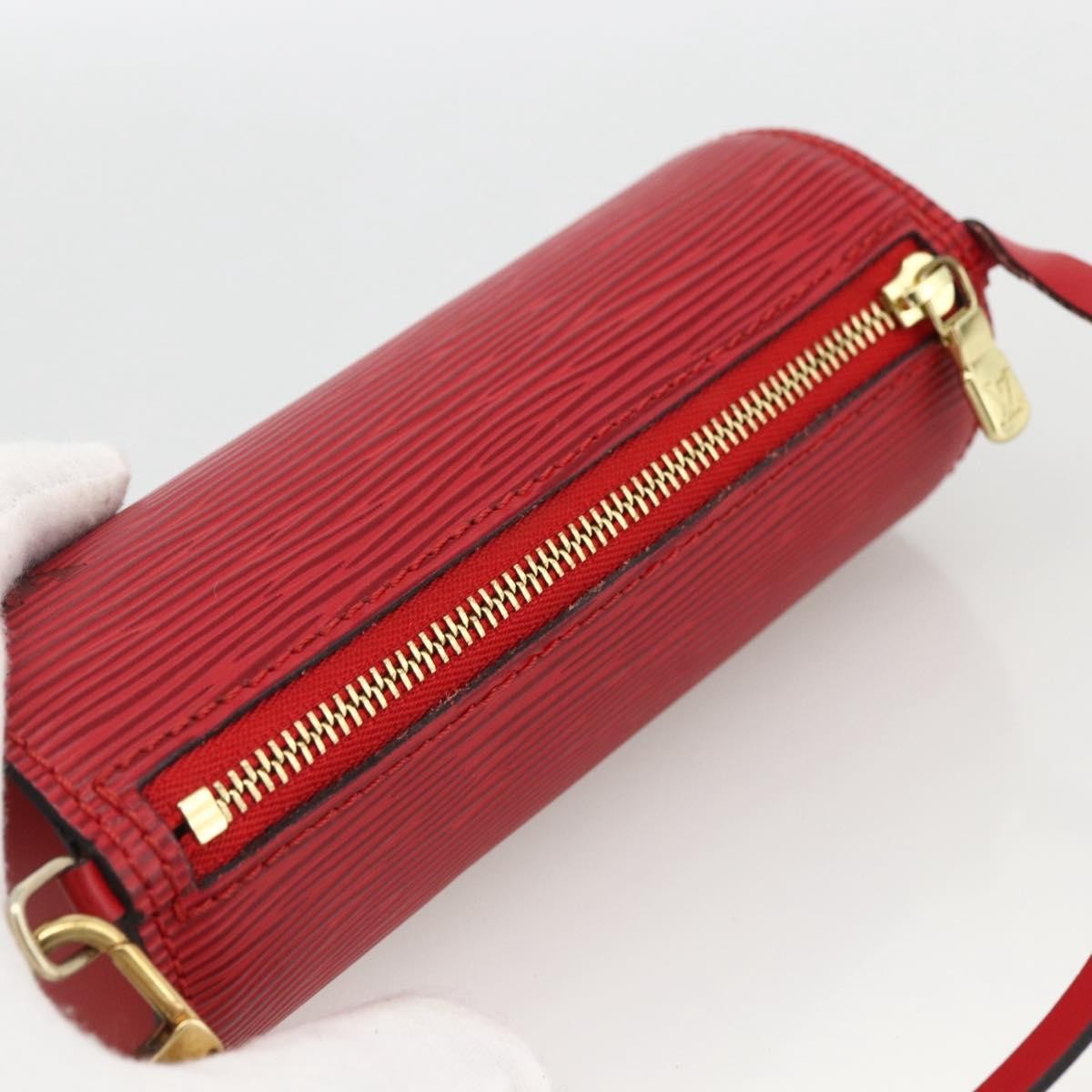 Louis Vuitton Soufflot Pochette Epi Leather Red Leather Clutche & Pouche Bag (Pre-Owned)