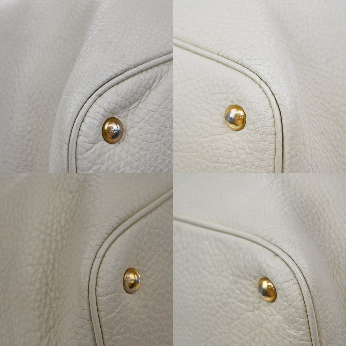 Gucci Twill Leather Beige Leather Shoulder Bag Bag (Pre-Owned)