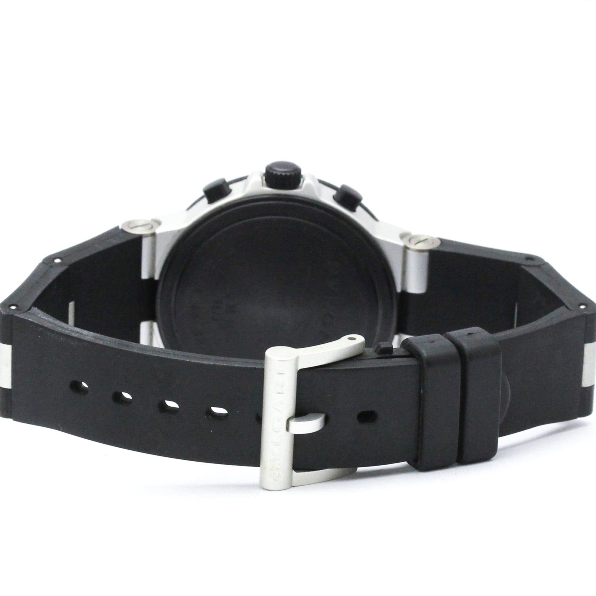 Bvlgari Diagono Aluminium Chronograph Automatic Aluminium And Rubber Watch (Pre-Owned)
