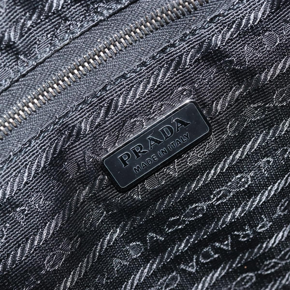 Prada Bowler Canvas With Leather Beige Canvas Shoulder Bag Bag (Pre-Owned)