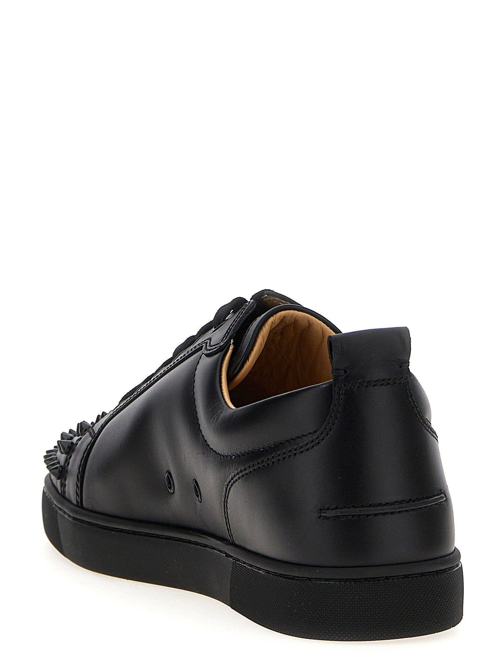 Christian Louboutin Men's Louis Junior Spikes Flat Sneakers