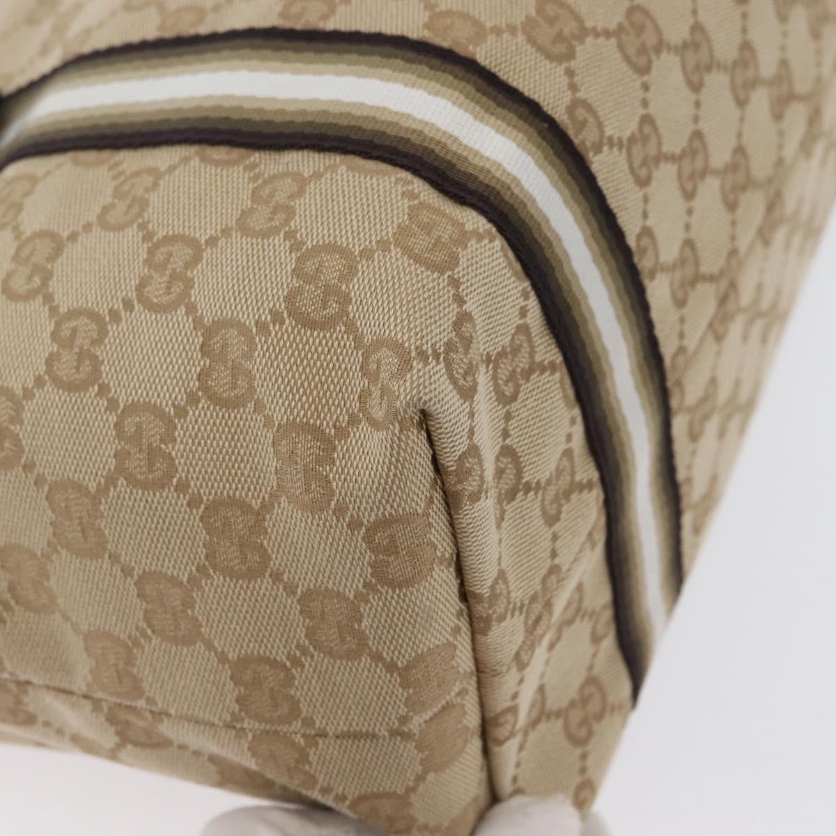 Gucci Jolicoeur Gg Canvas Beige Canvas Tote Bag Bag (Pre-Owned)