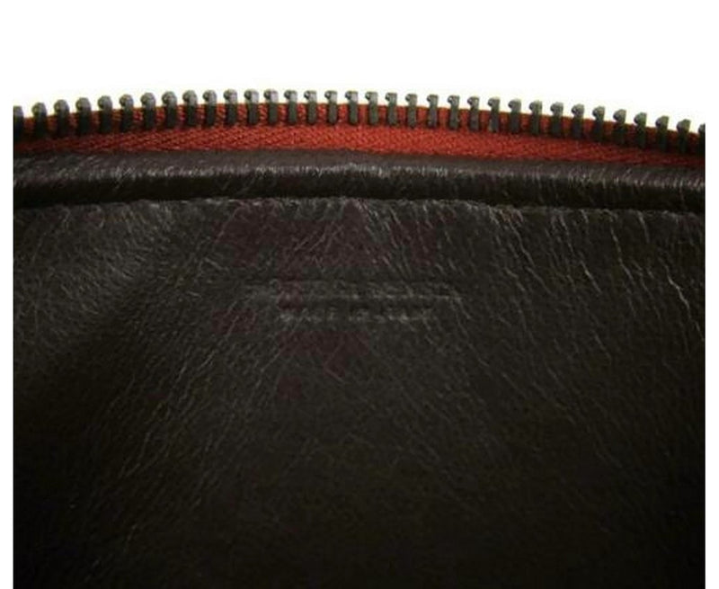 Bottega Veneta Unisex Smartphone Case Rust Red Woven Leather Coin Purse