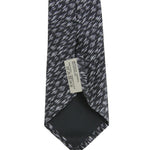 Bottega Veneta Men's Dry Brush Black/White Silk Pattern Tie 325511 1061