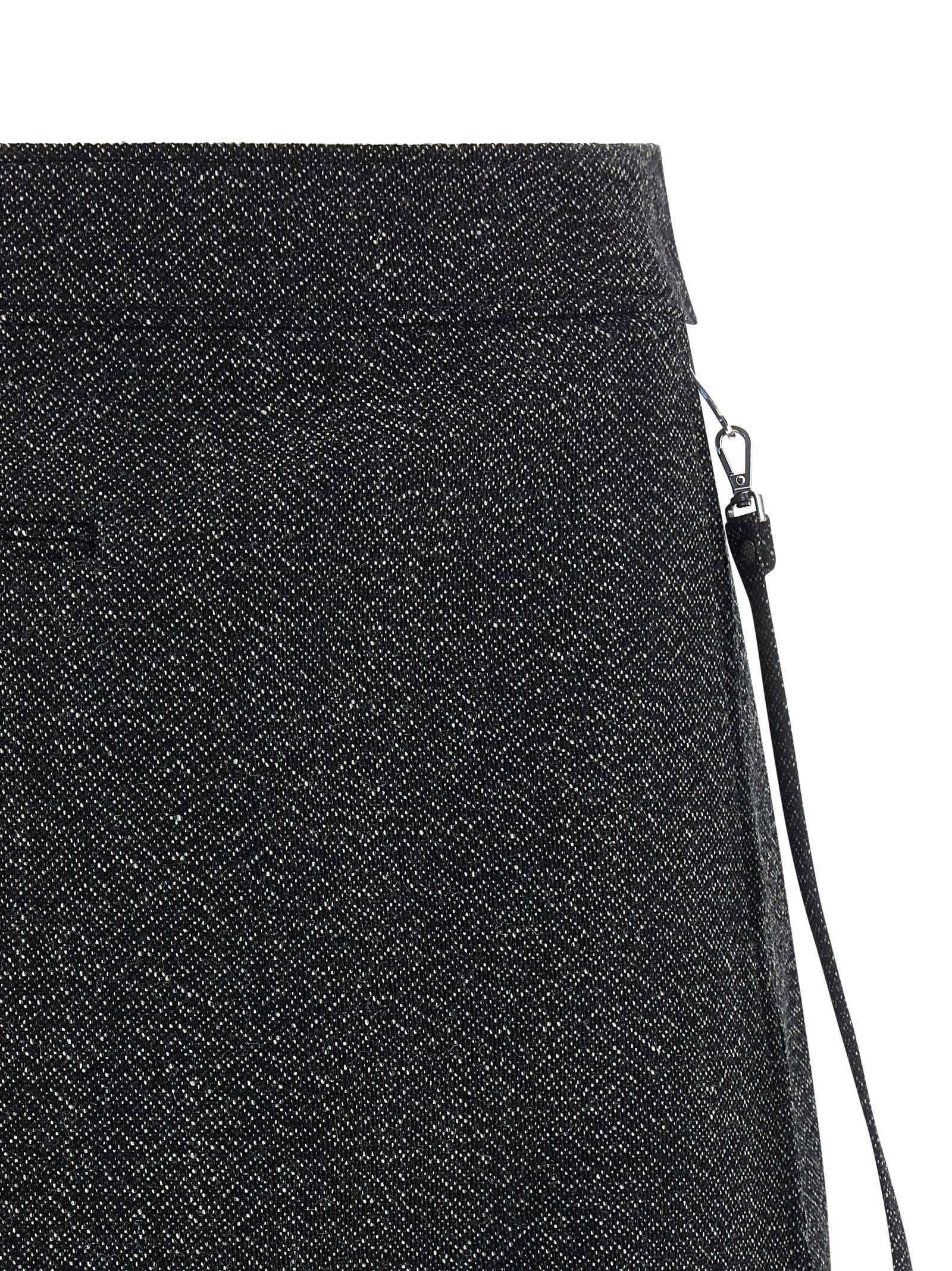 Courreges Women's Zipped Caviar Mini Skirt