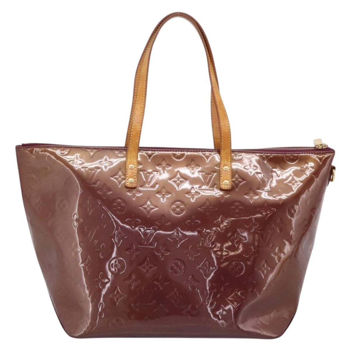 Louis Vuitton Bellevue Monogram Vernis Purple Patent_Leather Handbag (Pre-Owned)
