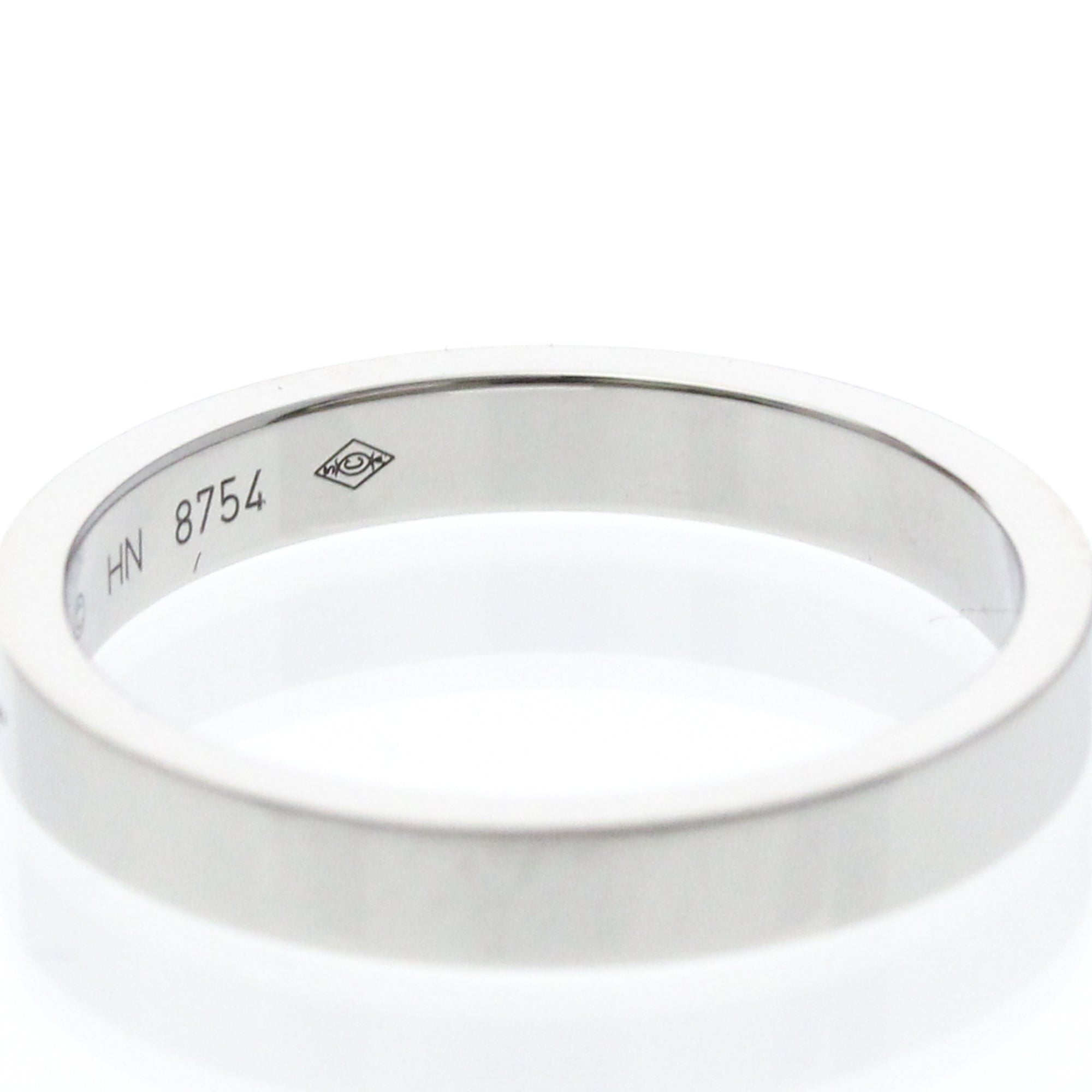 Cartier C De Cartier Wedding Band Platinum Silver Platinum Ring Jewelry (Pre-Owned)