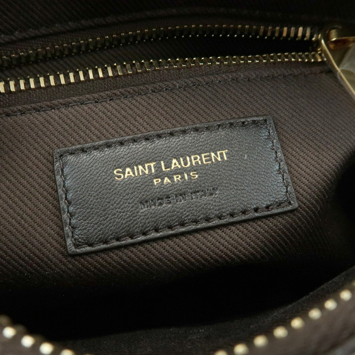 Saint Laurent Le Monogramme Camera Monogram All Over Coated Canvas And Leather Brown Canvas Handbag (Pre-Owned)