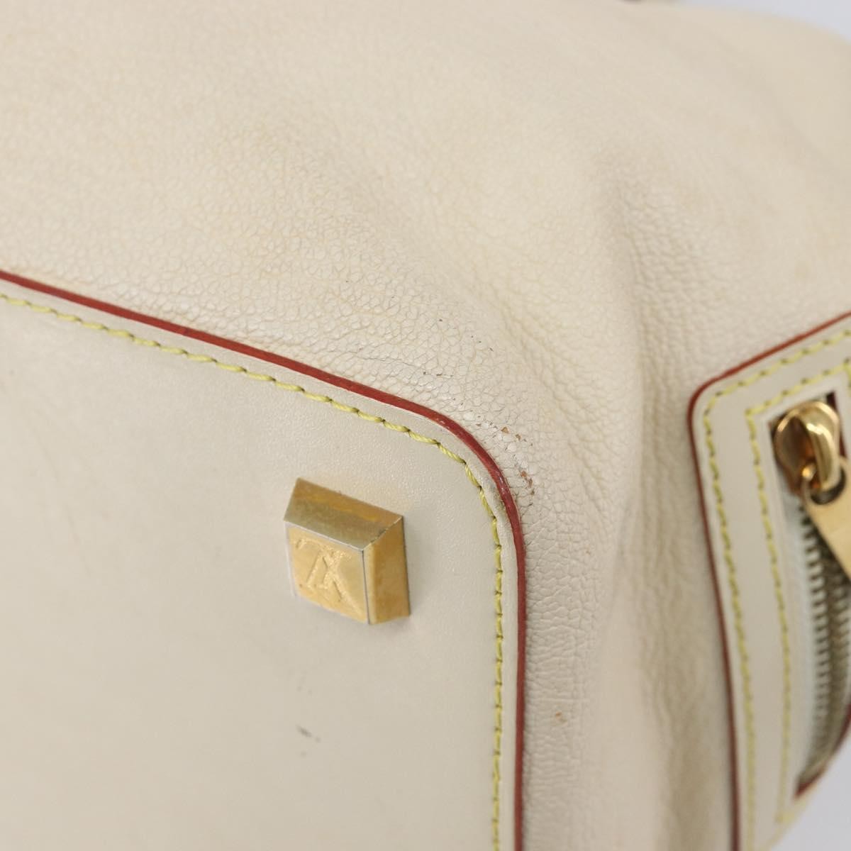 Louis Vuitton Suhali L'ingenieux Leather White Leather Handbag (Pre-Owned)