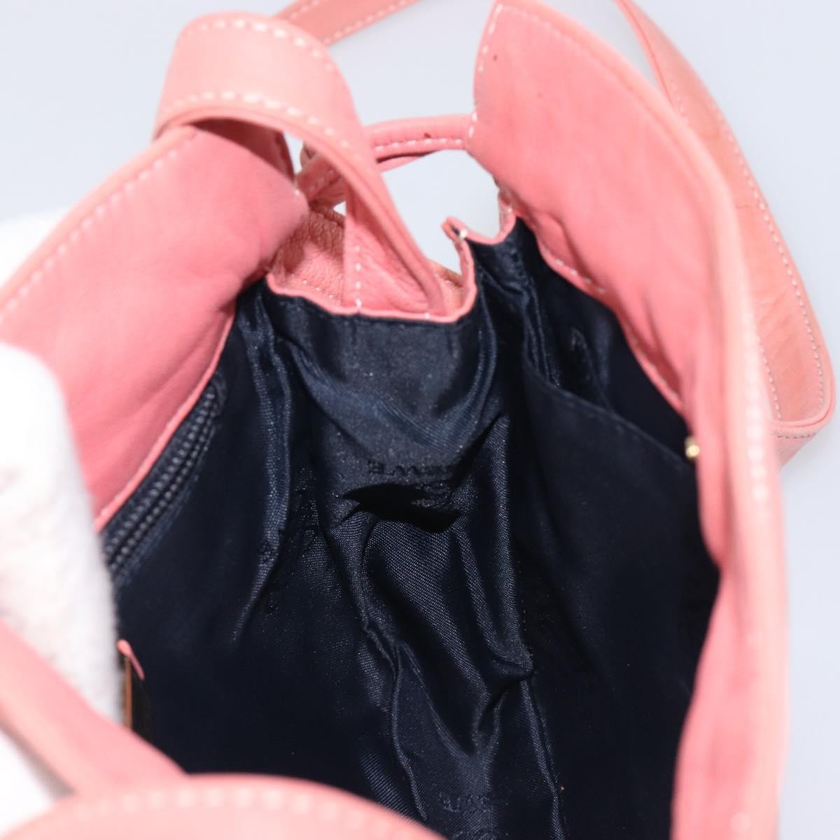 Loewe Shoulder Bag Leather Pink Leather Shoulder Bag Bag (Pre-Owned)