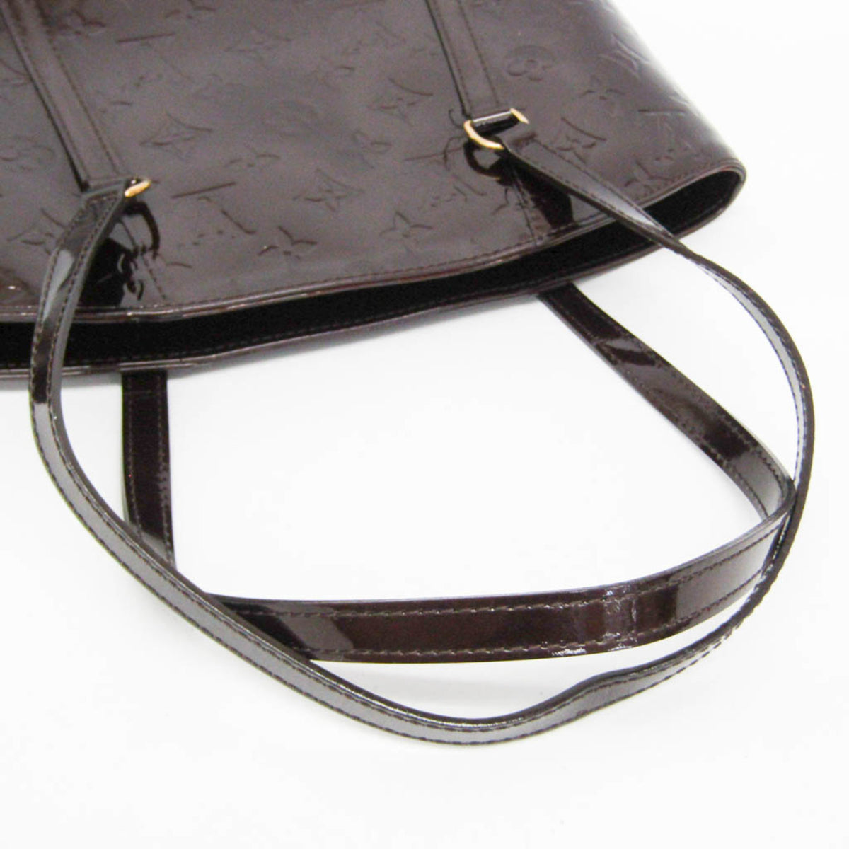 Louis Vuitton Avalon Monogram Vernis Burgundy Patent_Leather Handbag (Pre-Owned)