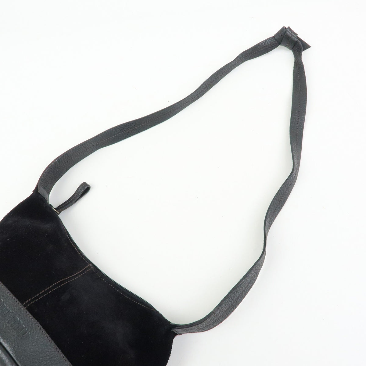 Miu Miu Shoulder Suede Black Suede Shoulder Bag Bag (Pre-Owned)
