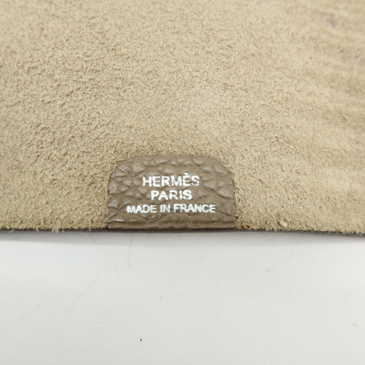 Hermes Ulysses Agenda Cover Leather Beige Leather Briefcase Bag (Pre-Owned)