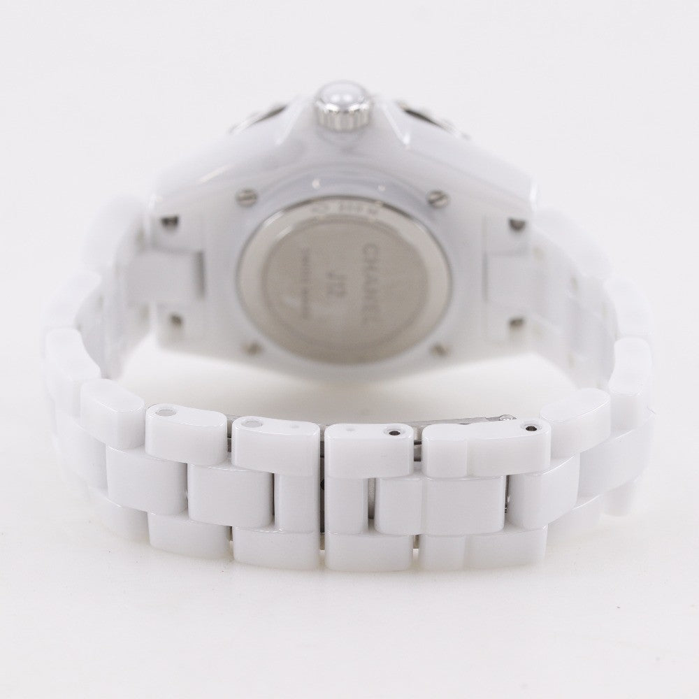 Chanel J12 Quartz Ceramic And Stainless Steel With Diamond Markers Watch (Pre-Owned)