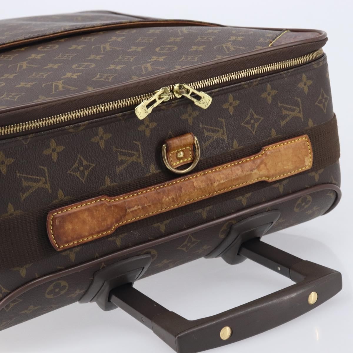 Louis Vuitton Pegase Luggage Monogram Canvas Brown Canvas Travel Bag Bag (Pre-Owned)