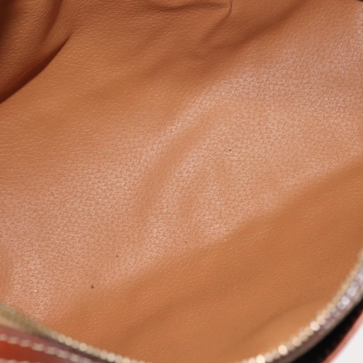 Celine Vintage Macadam Canvas And Leather Brown Canvas Handbag (Pre-Owned)