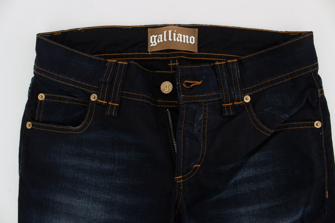 John Galliano Blue Wash Cotton Slim Fit Women's Jeans