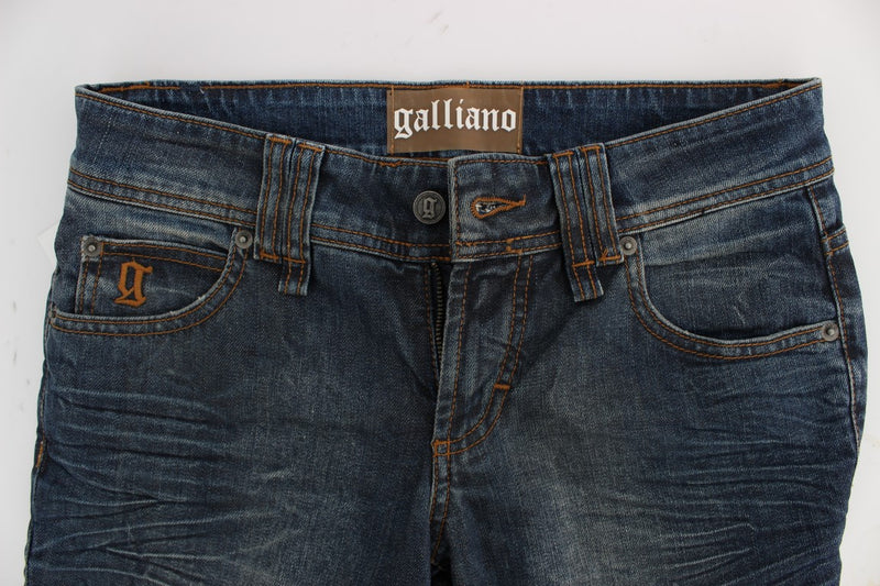 John Galliano Chic Slim Fit Blue Women's Jeans