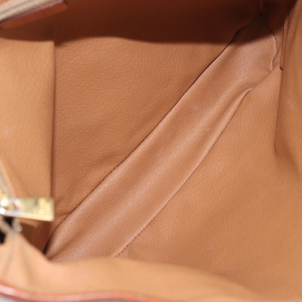 Celine Vintage Macadam Shopper Coated Canvas Brown Canvas Tote Bag Bag (Pre-Owned)