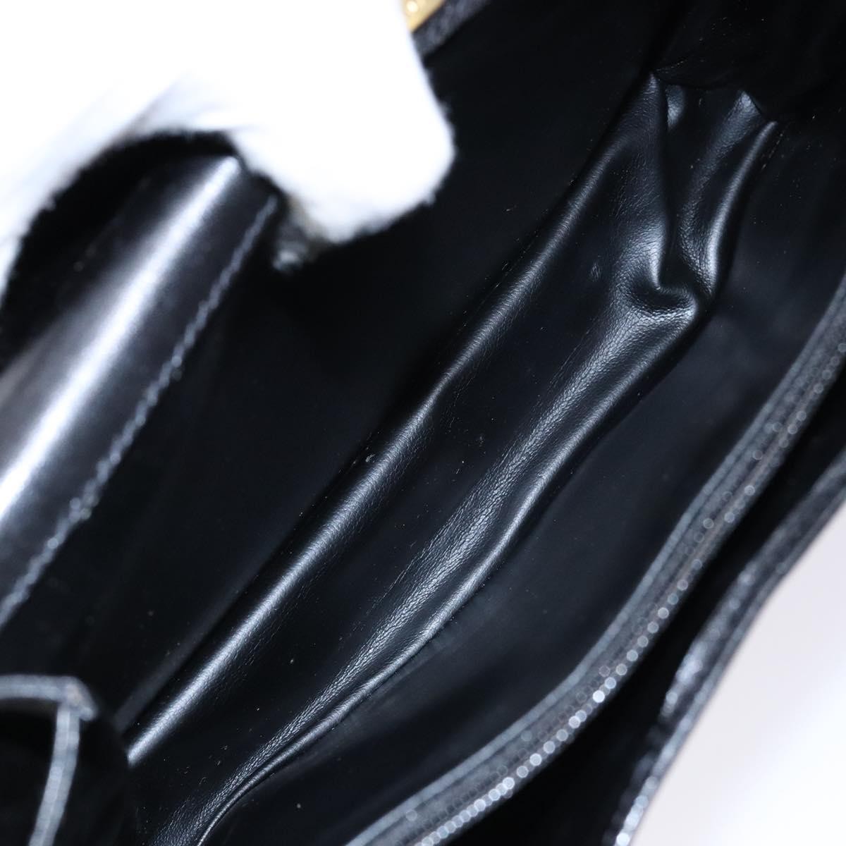 Bally Handbag Leather Black Leather Handbag (Pre-Owned)