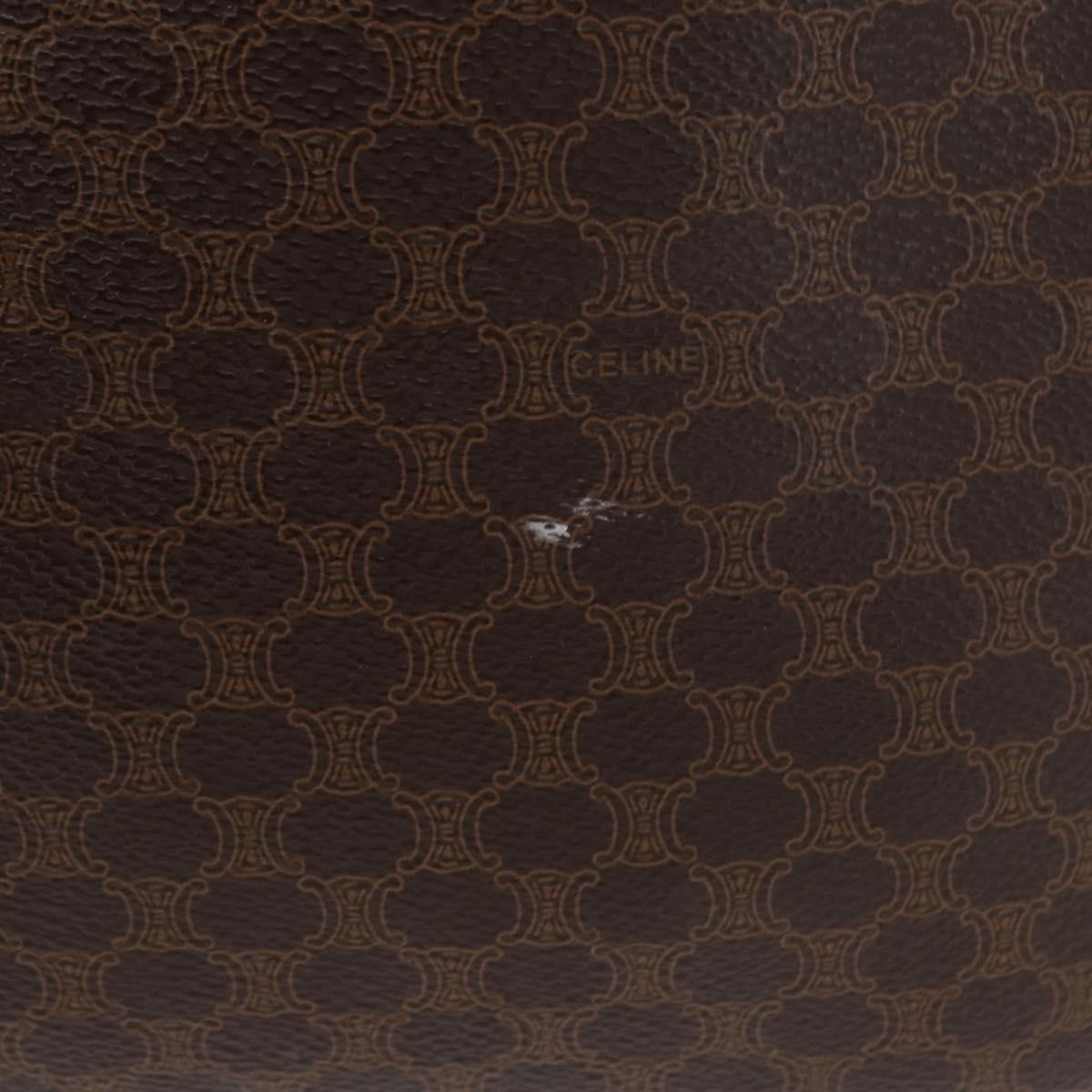 Celine Vintage Macadam Canvas Brown Canvas Backpack Bag (Pre-Owned)