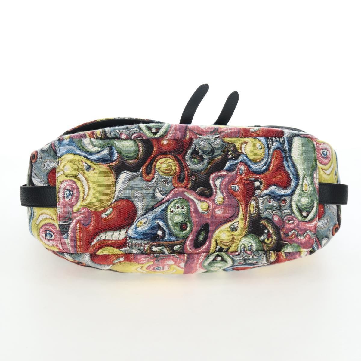 Christian Dior Kenny Scharf Saddle Soft Jacquard Printed Canvas Multicolour Canvas Handbag (Pre-Owned)