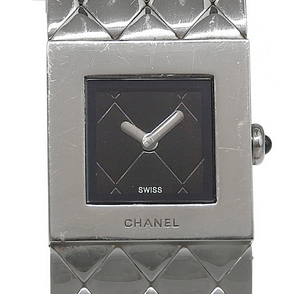 Chanel Matelasse Quartz Stainless Steel Watch (Pre-Owned)