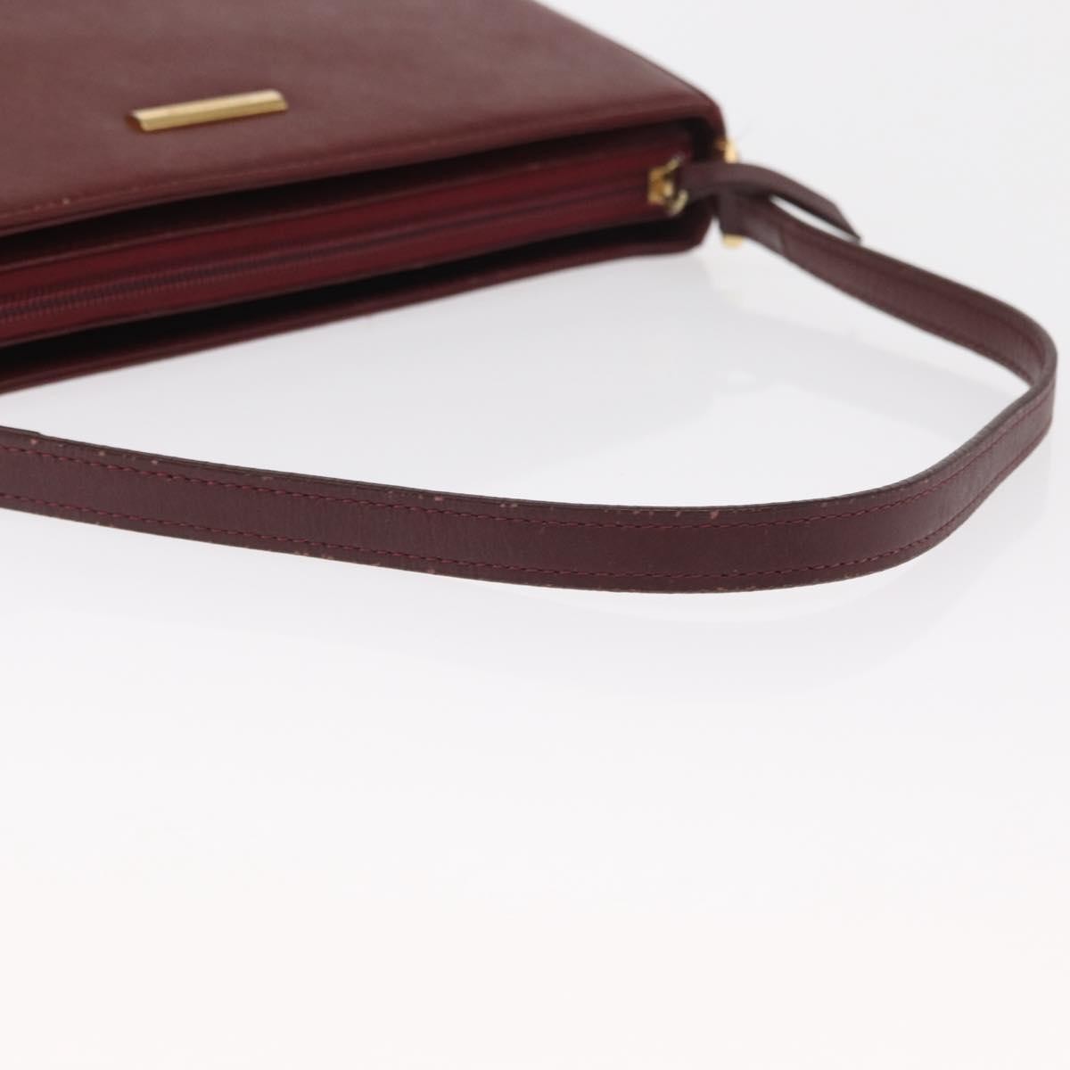Burberry Vintage Leather Burgundy Leather Shoulder Bag Bag (Pre-Owned)