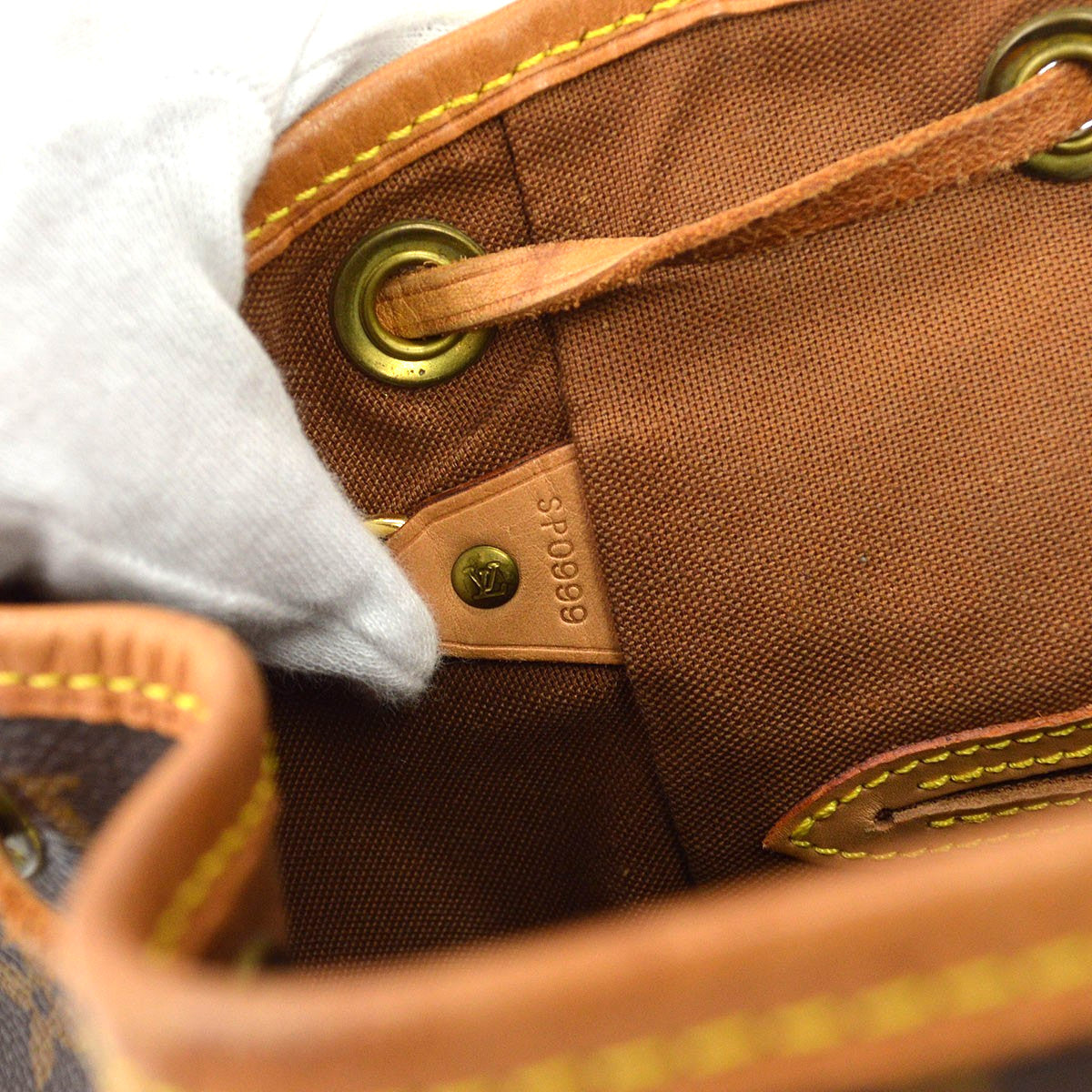 Louis Vuitton Vintage Montsouris Monogram Canvas Brown Canvas Backpack Bag (Pre-Owned)