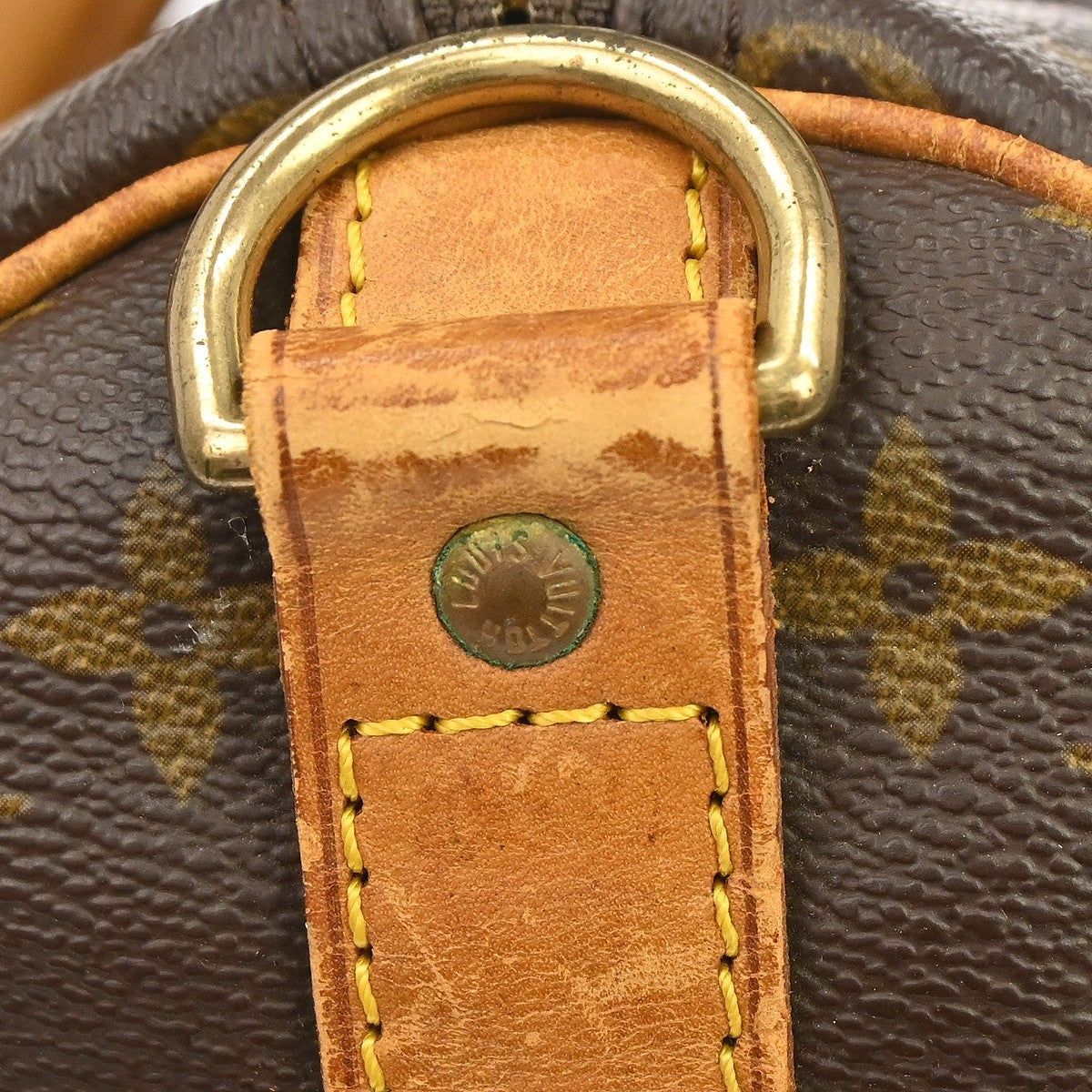 Louis Vuitton Keepall Bandouliere Monogram Canvas Brown Canvas Travel Bag Bag (Pre-Owned)