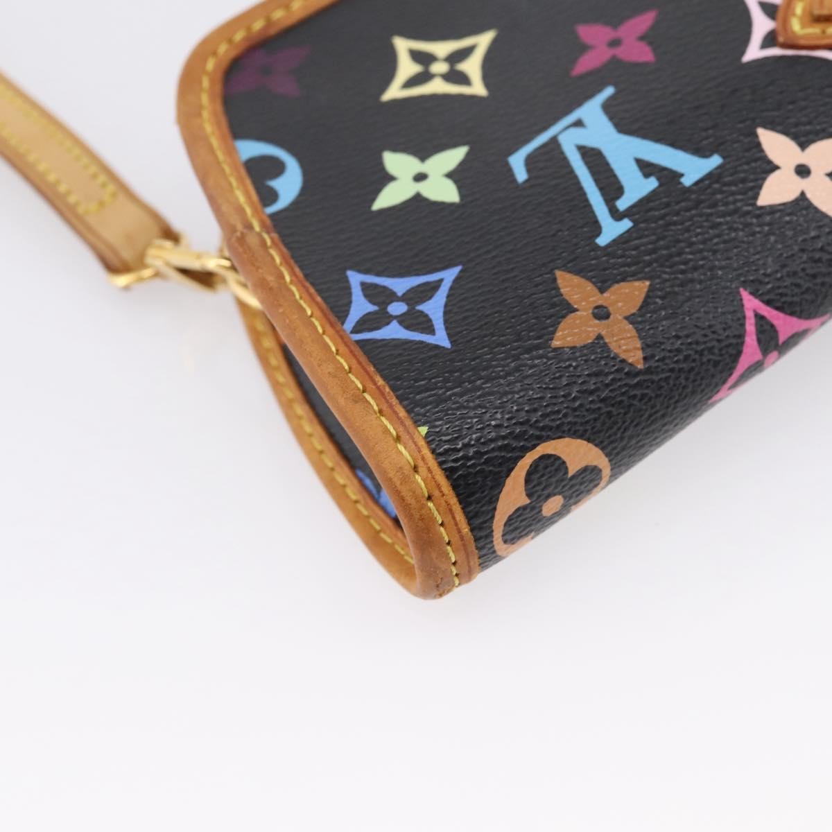 Louis Vuitton Shirley Monogram Multicolor Black Canvas Handbag (Pre-Owned)