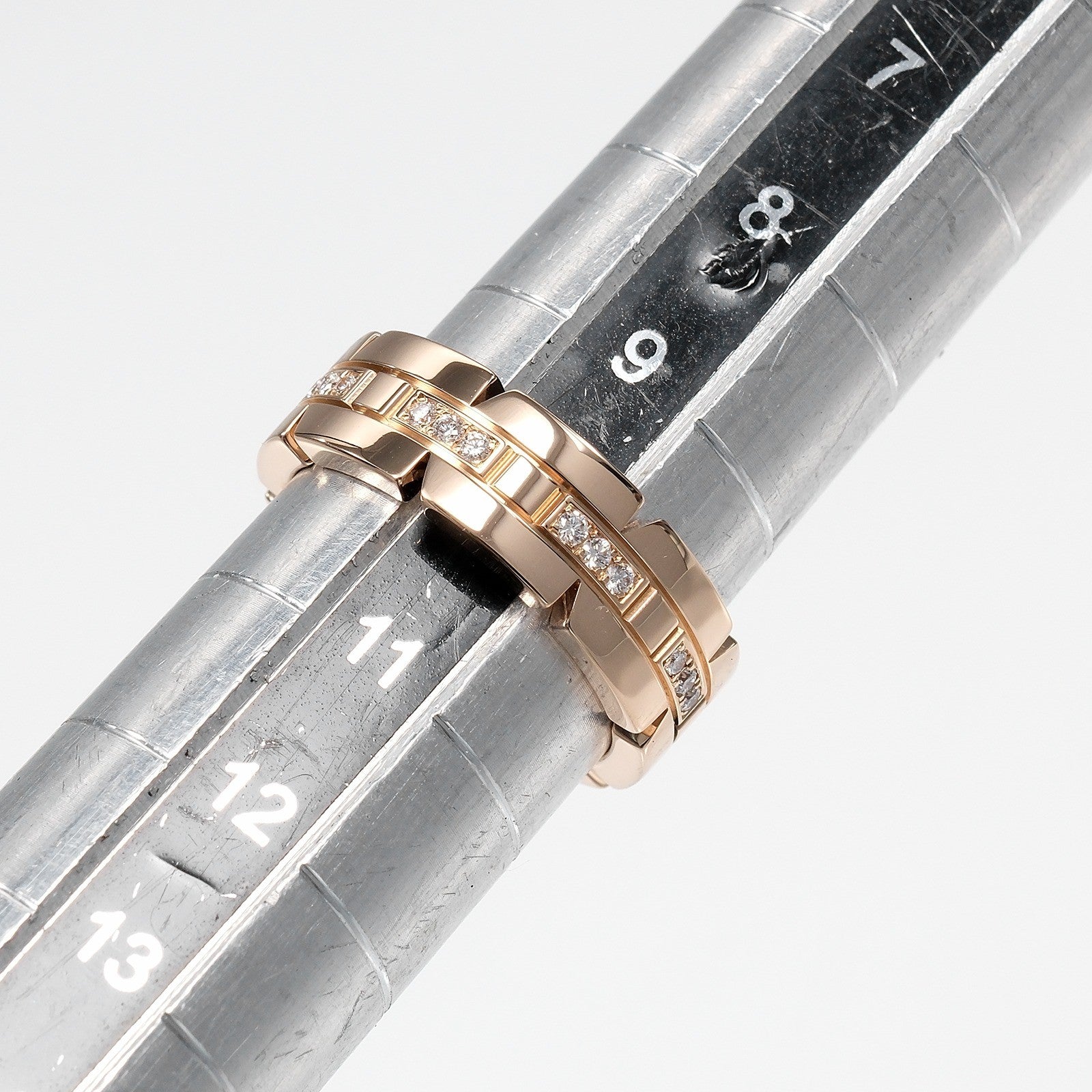 Cartier Tank Francaise 18K Pink Gold With Diamond Gold Pink_Gold Ring Jewelry (Pre-Owned)