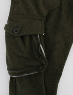 Ermanno Scervino Green Wool Blend Loose Fit Cargo Women's Pants