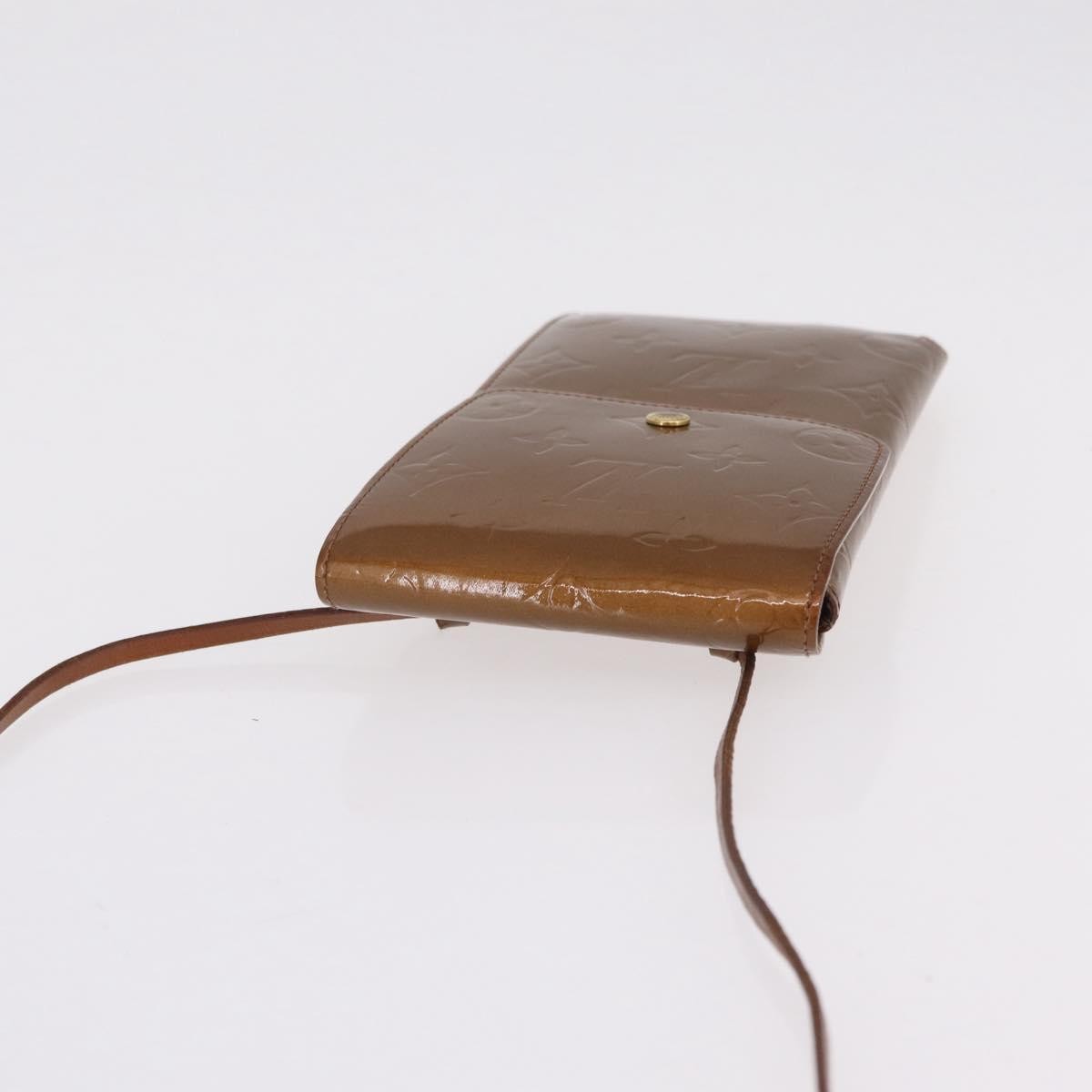 Louis Vuitton Walker Monogram Vernis Brown Patent_Leather Wallets Accessory (Pre-Owned)