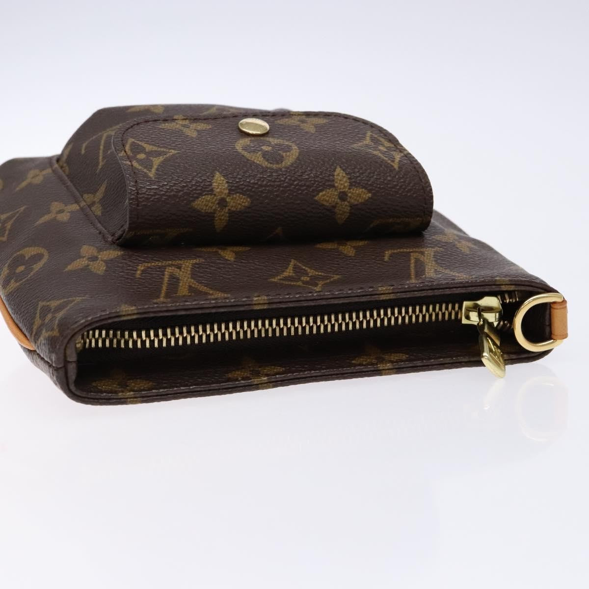 Louis Vuitton Partition Wristlet Clutch Monogram Canvas Brown Canvas Clutche & Pouche Bag (Pre-Owned)