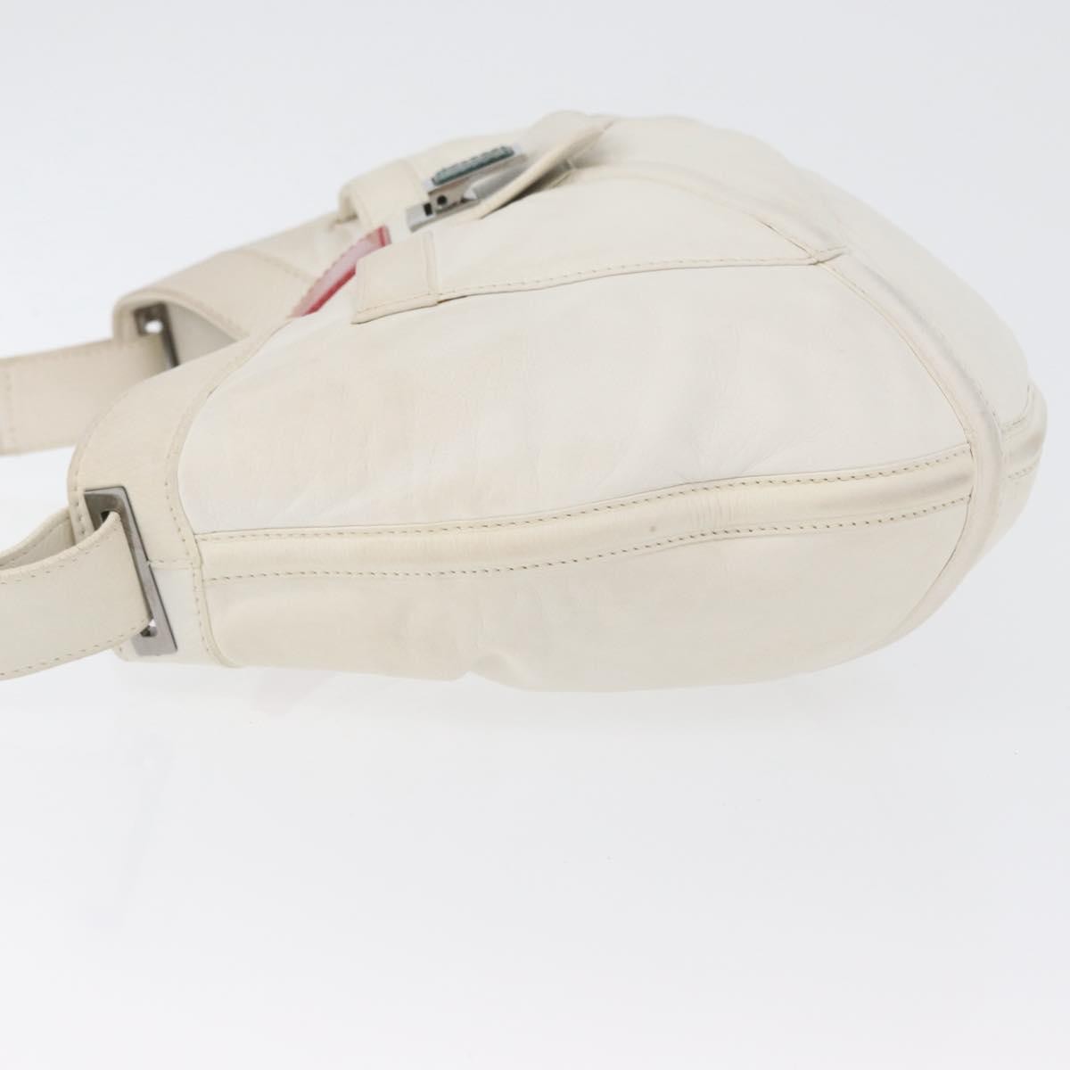 Loewe Anagram Leather White Leather Shoulder Bag Bag (Pre-Owned)