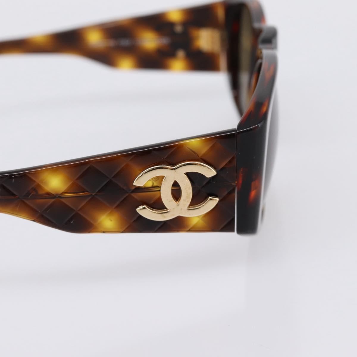 Chanel Logo Cc Plastic Brown Plastic Sunglasse Accessory (Pre-Owned)