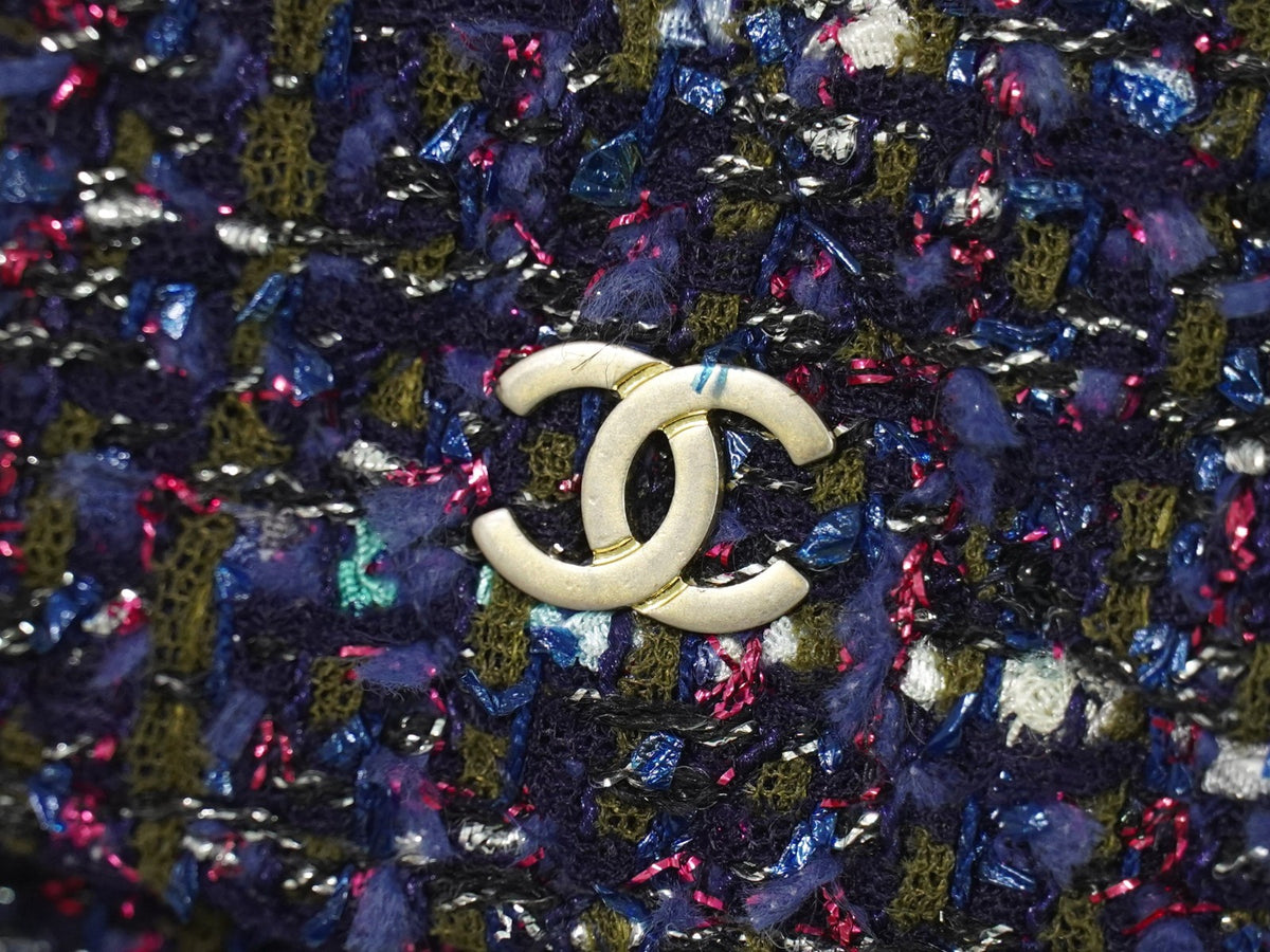 Chanel Wallet On Chain Tweed Multicolour Tweed Shoulder Bag Bag (Pre-Owned)